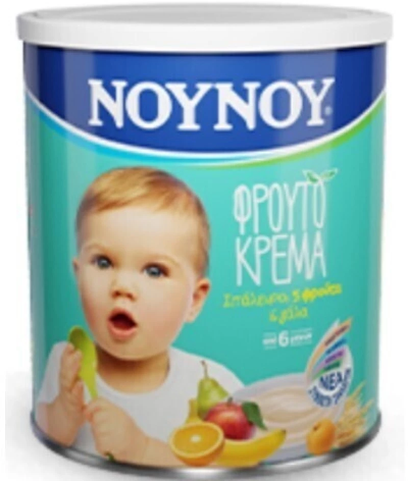 NOYNOY Φρουτόκρεμα 5 Φρούτα Από 6+ Μηνών 300gr