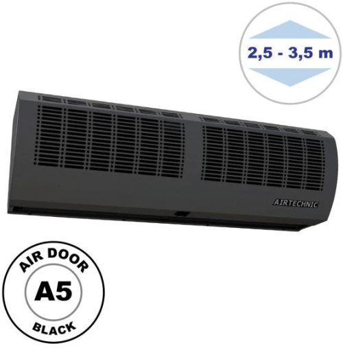 Αεροκουρτίνα 3260m3/h Μαύρο 150cm Τηλεχειριστήριο Μέταλλο Air Door A5.15 U800043 Airtechnic U800043 Μαύρο
