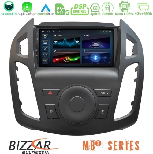 Bizzar M8² Series 8Core Android14 4+32GB Ford Transit Connect 2013-2018 Navigation Multimedia Tablet 9" Με Carplay & Android  U-M82-FD2854