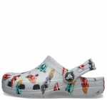 CROCS CLASSIC RACE CARS GRAPHIC CLOG T  210992-1NN MIRAGE MULTI