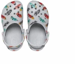 CROCS CLASSIC RACE CARS GRAPHIC CLOG T  210992-1NN MIRAGE MULTI