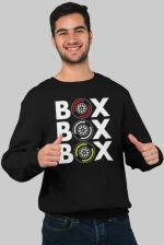 "Box Box Box" Φούτερ - BLACK