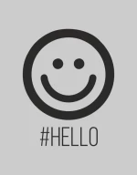 Τσάντα Αγοράς Hello - Black