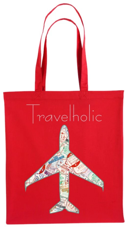 Τσάντα Αγοράς Travelholic - Red