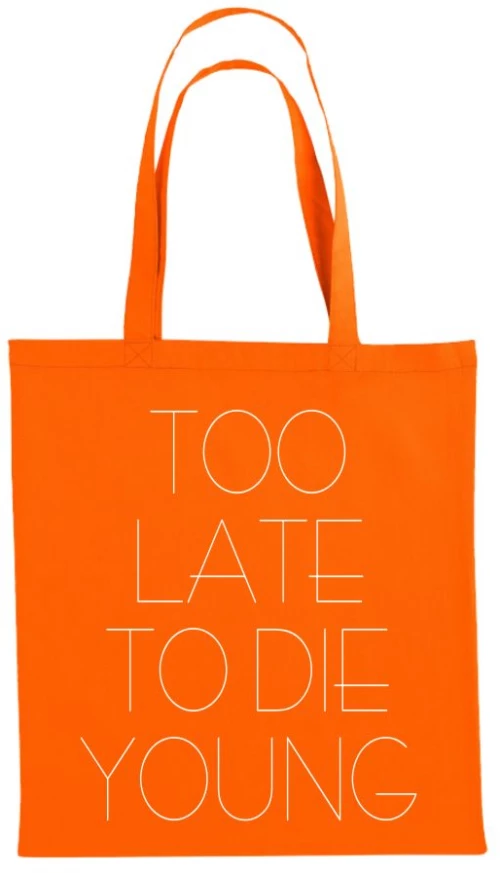 Τσάντα Αγοράς Too Late To Die Young - Orange