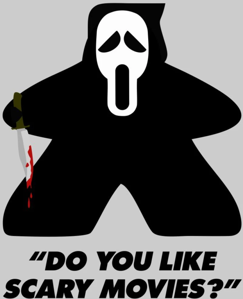 Ghostface Meeple T-Shirt - LEMON