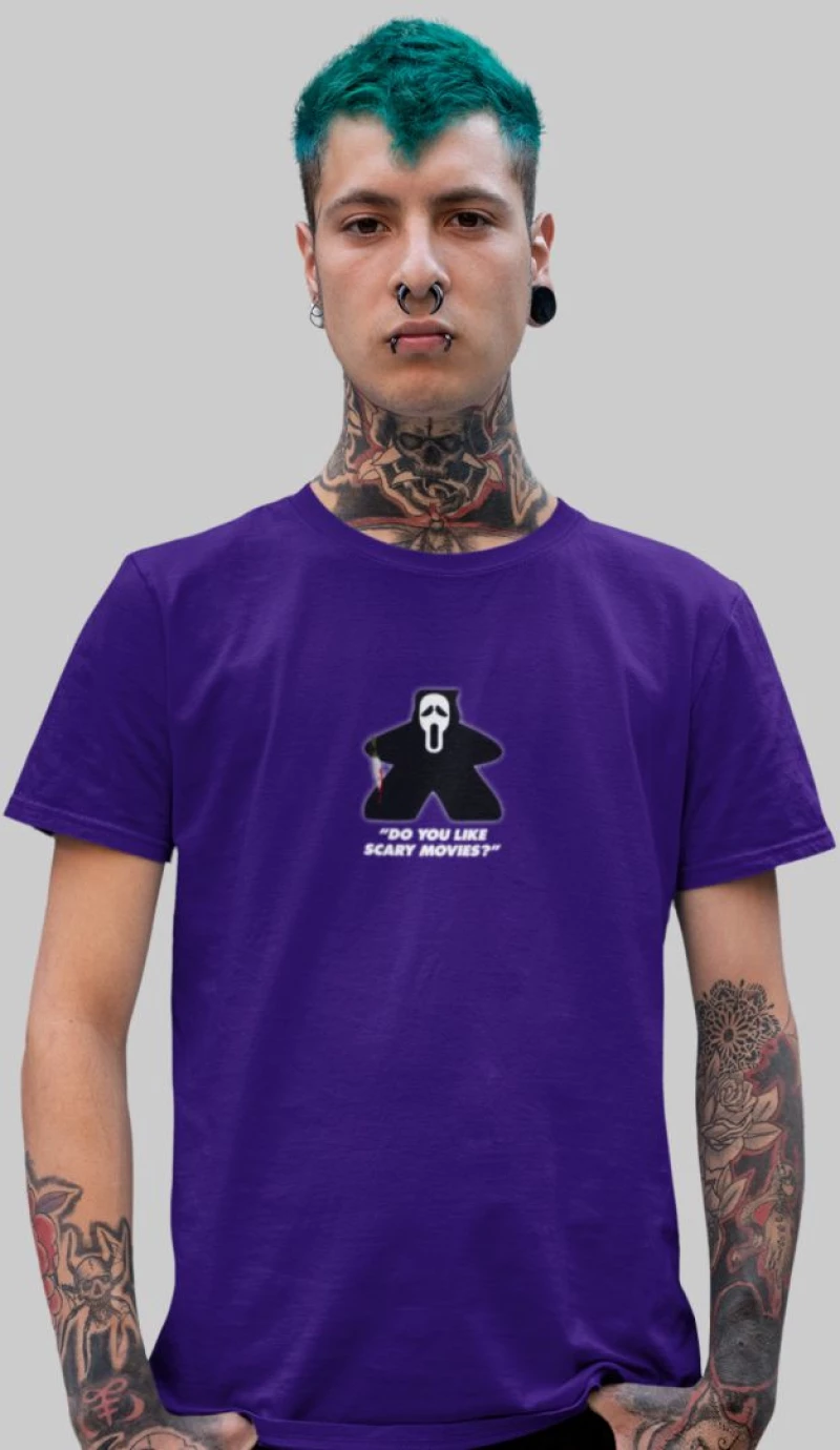 Ghostface Meeple T-Shirt - LEMON