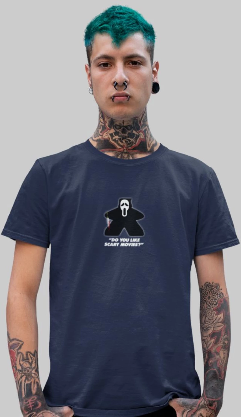 Ghostface Meeple T-Shirt - LEMON