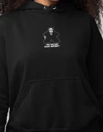 Ghostface Meeple W Φούτερ με Κουκούλα - BLACK