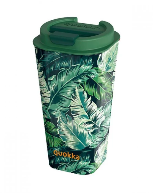 Quokka Πλαστική Κούπα Καφέ Με Διπλό Τοίχωμα 450ml FLUX “JUNGLE”
