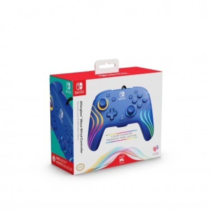 PDP Afterglow Wave Wired Controller Blue Switch / Nintendo Switch