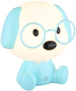 table lamp plastic blue matt, LED - 21761B