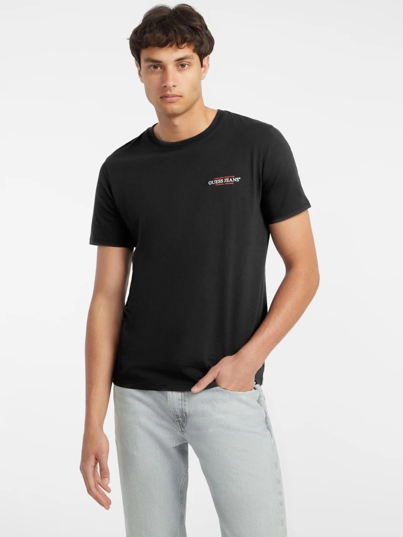 Guess Jeans Ανδρικό T-Shirt M4YI55K8HM0-JBLK Μαύρο