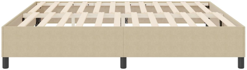 vidaXL Κρεβάτι Box Spring Ανοιχτό Πράσινο Γκρι 200x200 εκ. από Ψάθα