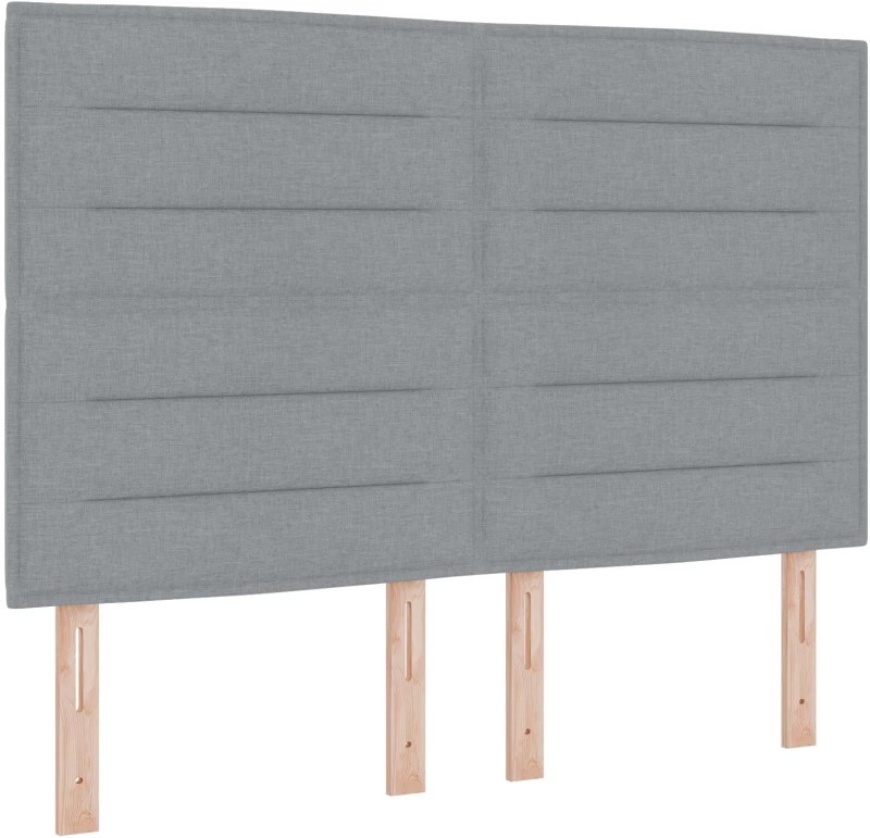 VidaXL Κρεβάτι Box Spring με Στρώμα Ανοιχτό Γκρι 160x200 εκ Υφασμάτινο