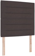 vidaXL Κρεβάτι Σκελετός Σκούρο Καφέ 100x200 εκ. Ύφασμα