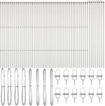 vidaXL Σ posts φράχτη 52 τεμάχια Ø32 mm 200 cm Γαλβανισμένο Ατσάλι