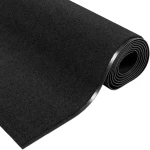 vidaXL Πατάκι πόρτας Ορθογώνιο Μαύρο 120x400 εκ