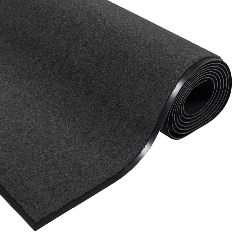 vidaXL Πατάκι Πόρτας Ορθογώνιο Ανθρακί 120x300 εκ.