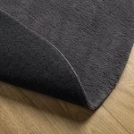 vidaXL Χαλιά Ανθρακί Μαλλί 120 x 170 εκ. Χαλί Χώρου Στρογγυλό