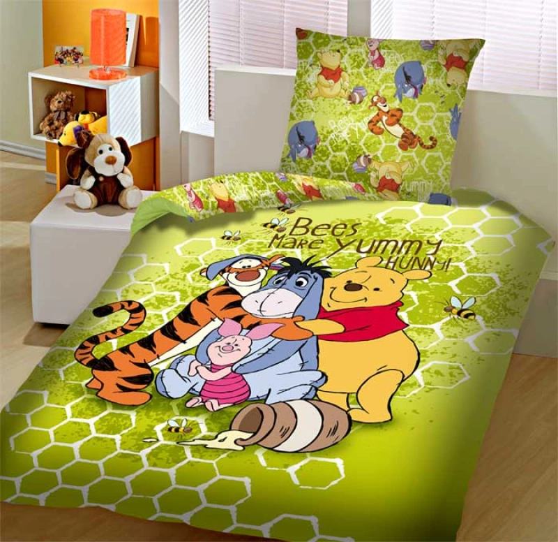 Σετ παπλωματοθήκη μονή 165X250 πανό WINNIE 1024 Disney Limneos