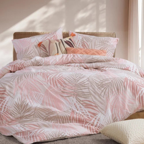 Σεντόνια Amazon 25 Με Λάστιχο (Σετ 4τμχ) Peach Nef-Nef Homeware King Size 180x235cm 100% Βαμβάκι