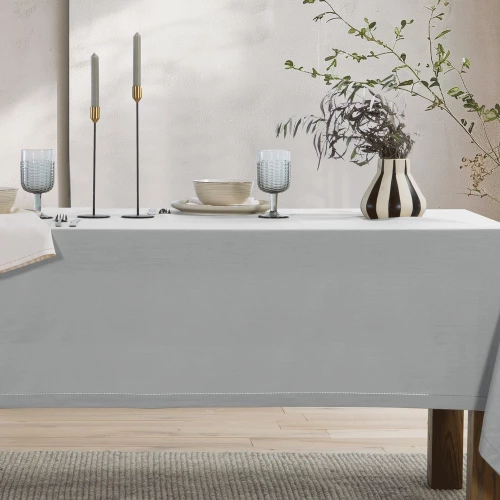 Τραπεζομάντηλο Steady Light Grey Nef-Nef Homeware 150Χ300 100% Βαμβάκι