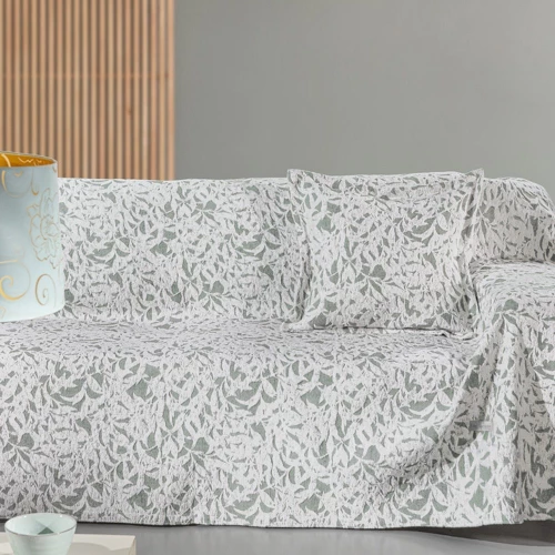 Ριχτάρι Blossom Verde Guy Laroche Τριθέσιο 180x300cm Βαμβάκι-Chenille