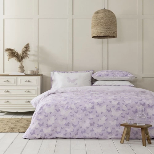 Σεντόνια Beta (Σετ 4τμχ) Lila Nima Υπέρδιπλo 240x260cm 100% Βαμβάκι