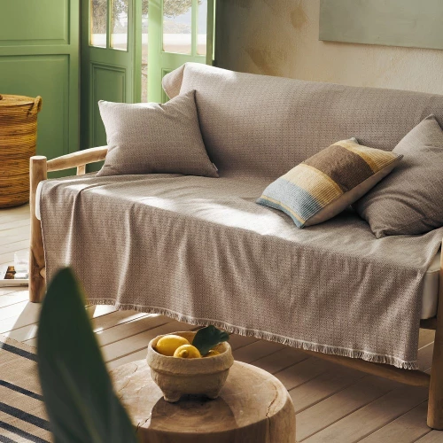 Ριχτάρι Keira 358/13 Tree Brown Gofis Home Τετραθέσιο 180x350cm Βαμβάκι-Πολυέστερ