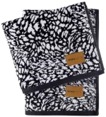 Πετσέτες Dakara (Σετ 2τμχ) Black-White Nima Σετ Πετσέτες 70x140cm 100% Βαμβάκι