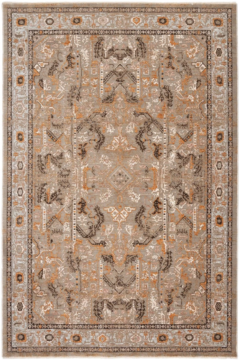 Χαλί Naf Naf Amaro S366B Brown-Shrink M.Grey Βιοκαρπέτ 140X200cm