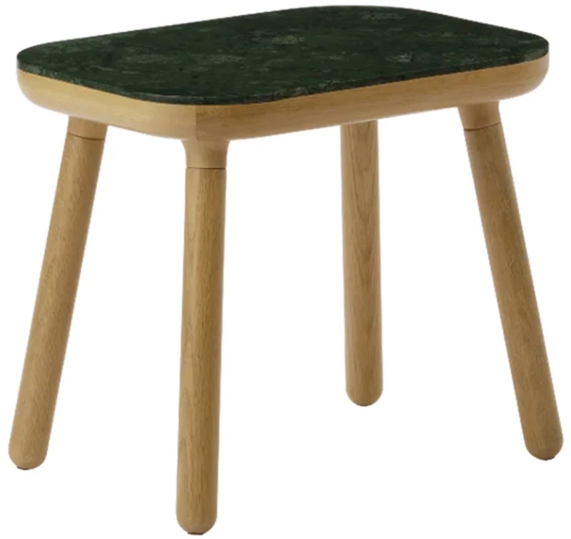 Τραπεζάκι Ψηλό Paff 5610C5610-2C5612 50x35x43cm Oak Green Marble Umage