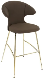 Σκαμπό Μπάρ Time Flies 590-10C5912-1 51x56x112cm Mocca-Brass Umage