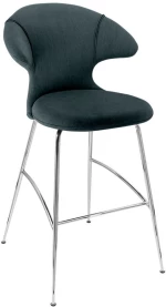 Σκαμπό Μπάρ Time Flies 590-17C5912-2 51x56x112cm Quantom Blue-Chrome Umage