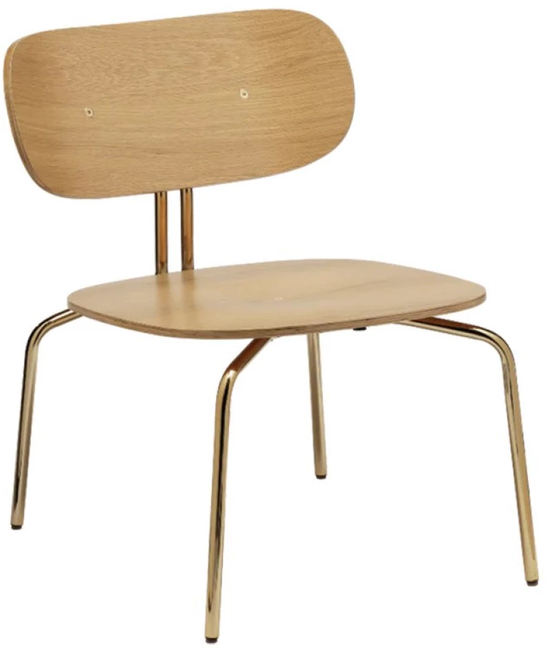 Καρέκλα Τραπεζαρίας Curious 5917-1 54.5x66.4x71.5cm Brass Natural