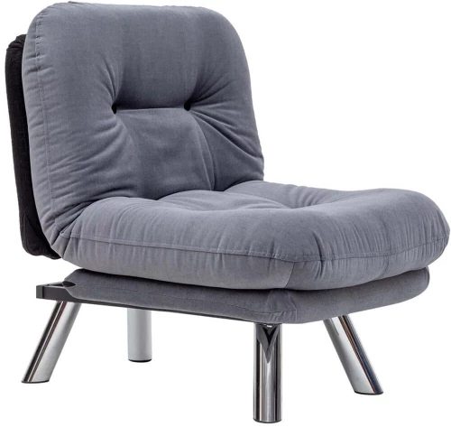 Πολυθρόνα - Κρεβάτι Misa Small Soft 859FTN2321 70x78x85cm Grey