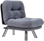 Πολυθρόνα - Κρεβάτι Misa Small Soft 859FTN2321 70x78x85cm Grey