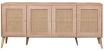 Μπουφές Calvin 277WLN1118 180x41x80cm Oak Μοριοσανίδα, Μελαμίνη