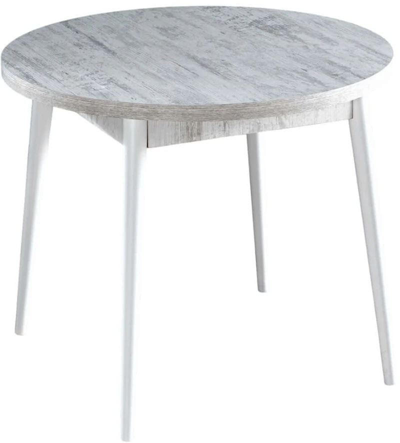 Τραπέζι Stil 107BCK1504 90x77,5x90cm Antique White Μοριοσανίδα,Ξύλο