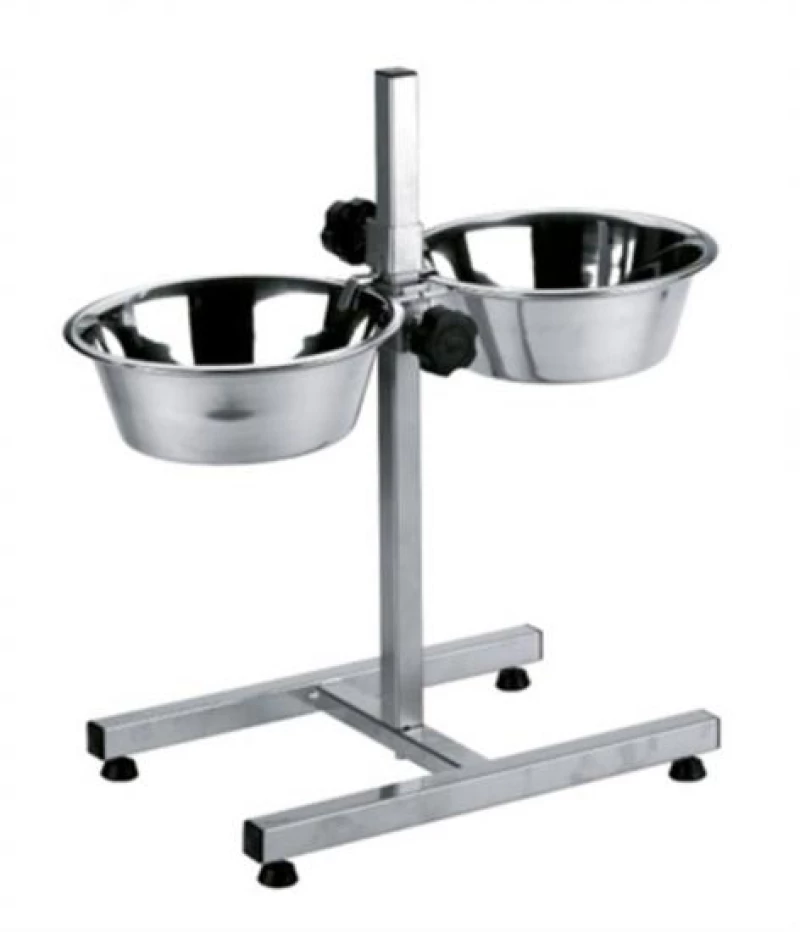 Βάση με 2 πιάτα inox, 2,8Lt, προσαρμοζόμενο ύψος    Κωδικός Προϊόντος:07.68.216