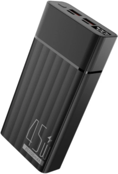 YENKEE YPB 2145 Power bank με ανθεκτική χωρητικότητα 20.000mAh και έως 45W ισχύος, Μαύρο