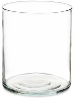 Βάζο γυάλινο κυλινδρικό διάφανο Φ17,5Η20,5cm
