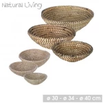 Σετ Καλάθια 3 τμχ. 30 cm / 34 cm / 40 cm Natural Living 54621