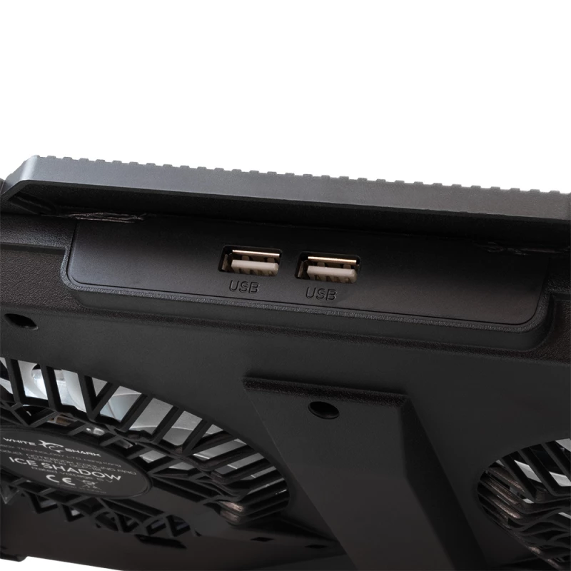 WHITE SHARK COOLING PAD GCP-10 2 FANS RGB