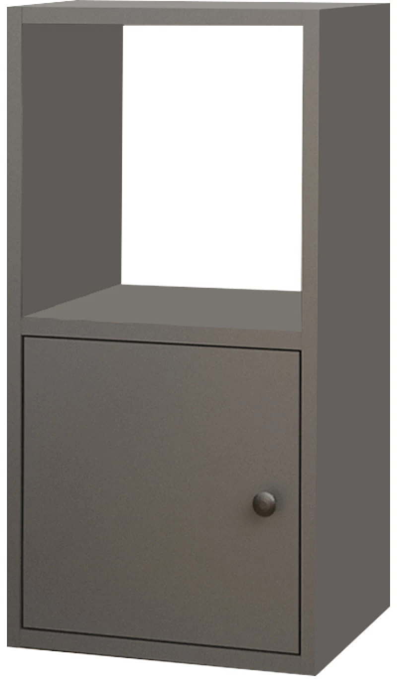 Κομοδίνο Vito Megapap χρώμα ανθρακί 34x30x66,4εκ.