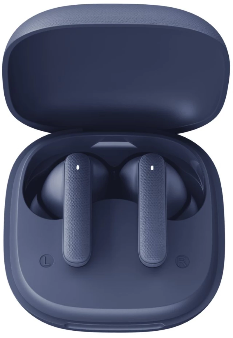 QCY Buds Blue (QT43) - Noise Reduction Clear Calls TWS Earbuds 35h, 10mm dynamic drivers