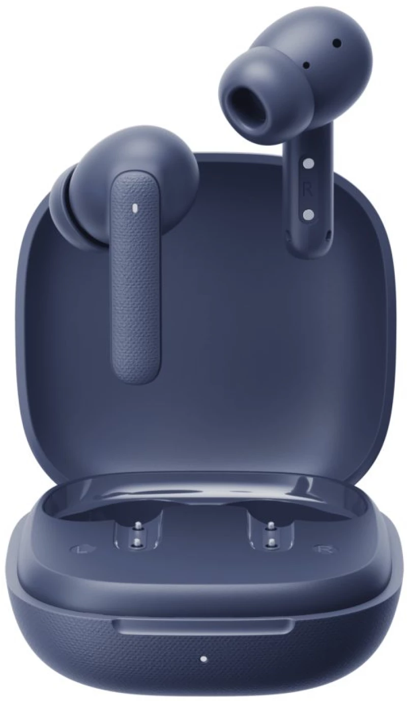 QCY Buds Blue (QT43) - Noise Reduction Clear Calls TWS Earbuds 35h, 10mm dynamic drivers