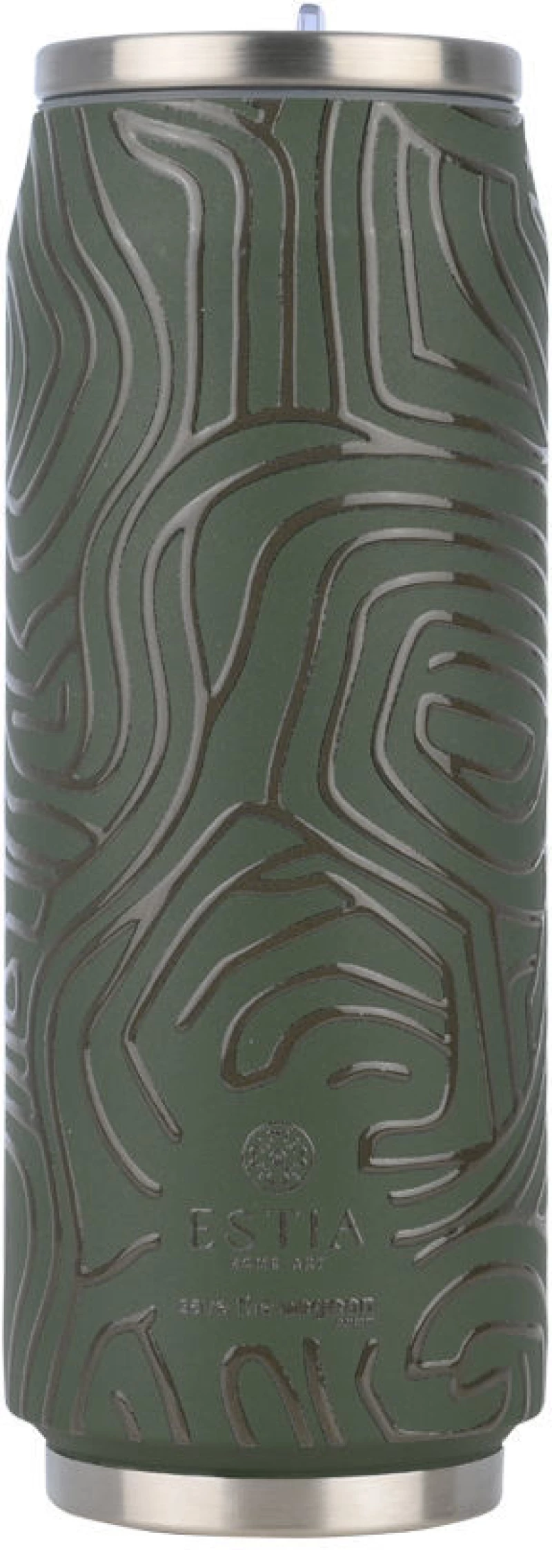 ΘΕΡΜΟΣ TRAVEL CUP SAVE THE AEGEAN 500ml OLIVE FLOW 01-31237