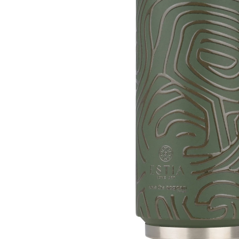ΘΕΡΜΟΣ TRAVEL CUP SAVE THE AEGEAN 500ml OLIVE FLOW 01-31237